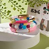 Handmade Polymer Clay Heishi Beads Stretch Bracelets Set BJEW-JB07445-3