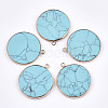 Synthetic Turquoise Pendants G-T112-24N-1