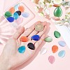 SUNNYCLUE 22Pcs 11 Colors Cat Eye Cabochons CE-SC0001-03-3