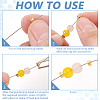 10Pcs 925 Sterling Silver Flat Round Crimp Beads STER-BC0002-69G-4