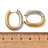 Rectangle Ion Plating(IP) 304 Stainless Steel Hoop Earrings for Women EJEW-L287-059GP-3