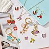 48Pcs 12 Style Autumn Theme Alloy Enamel Charms ENAM-SZ0003-12-4