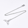 Non-Tarnish 201 Stainless Steel Pendant Necklaces NJEW-T009-JN075-1-45-2