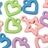 32Pcs 8 Style Spray Painted Alloy Pendants X1-FIND-LS0001-59-4