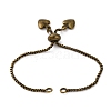 Brass Box Chain Bracelet Makings KK-C071-14AB-1