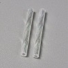 Transparent Colours Rainbow Glass Twist Bugle Beads GLAA-WH0039-11C-2