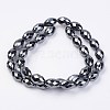 Non-magnetic Synthetic Hematite Beads Strands G-F396-13-4x6mm-2