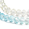 Transparent Painted Glass Beads Strands DGLA-A034-T8mm-A21-4