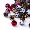 Handmade Plush Cloth Fabric Covered Charms X-WOVE-S082-14mm-M1-1