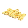 Alloy Numbers Pendants PALLOY-D028-01G-2