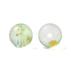 Frosted Baking Painted Glass Beads DGLA-N005-8mm-08-3