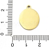 Ion Plating(IP) 304 Stainless Steel Enamel Pendants STAS-U034-07G-3