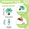 20Pcs Printed Opaque Acrylic Beads OACR-TA0004-73B-4