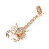 Alloy Rhinestone Stretch Rings LS-AJEW-B107-03KCG-2