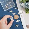 12Pcs 6 Style 201 Stainless Steel Pendants STAS-UN0032-10-2