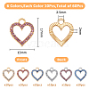 SUPERFINDINGS 60Pcs 6 Colors Alloy Charms FIND-FH0008-97-2