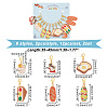 Food Pendant Stitch Markers HJEW-AB00317-2