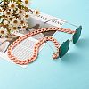 Acrylic Curb Chain Eyeglasses Chains AJEW-EH00372-3