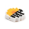 Sunflower Food Grade Eco-Friendly Silicone Focal Beads SIL-C006-04-2