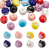 Olycraft 32Pcs 8 Colors Handmade Porcelain Beads PORC-OC0001-12-1