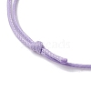 5Pcs 5 Colors Light Gold Brass Moon Braided Bead Bracelets Set BJEW-JB09737-02S-5