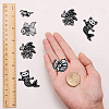 SUNNYCLUE 10Pcs 5 Style Alloy Enamel Brooches JEWB-SC0001-09-3