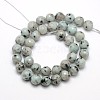 Natural Sesame Jasper/Kiwi Jasper Beads Strands X-G-L147-4mm-01-2