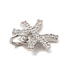 Brass Micro Pave Cubic Zirconia Charms KK-E077-02P-03-3