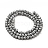 Electroplated Natural Lava Rock Beads Strands G-G984-17A-2