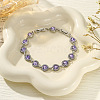 Alloy Rhinstone Beaded Bracelets PW-WG00AB7-04-1