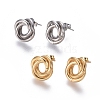 304 Stainless Steel Stud Earrings EJEW-L241-02A-1