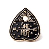 She Her Word Enamel Pin JEWB-H007-02G-1