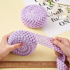 2 Rolls 2 Sizes Polyester Elastic Ribbon EW-TA0001-02E-6