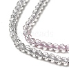 Transparent Gradient Color Glass Beads Strands GLAA-H021-01B-12-3