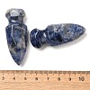 Natural Sodalite Craved Sword Model Ornament DJEW-C019-02H-3