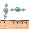 Brass Micro Pave Clear Cubic Zirconia Box Clasps KK-G505-37P-3