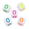 Opaque Acrylic Enamel European Beads AC-ACBA1794-04O-1