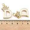 Brass Micro Pave Clear Cubic Zirconia Pendants KK-G498-01D-02-3