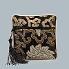 Chinese Style Square Cloth Zipper Pouches CON-PW0001-090F-1