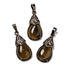 Natural Tiger Eye Pendants G-H065-01R-16-1