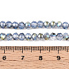 Electroplate Glass Beads Strands X-EGLA-A034-J4mm-S07-4