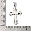 Non-Tarnish 304 Stainless Steel Pendants STAS-L081-039P-3