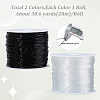 2Rolls 2 Colors Round Crystal Elastic Stretch Thread EW-PA0001-01A-2