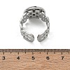 304 Stainless Steel Cuff Ring Components SA-CBA37BC-17D-P-3