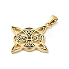 304 Stainless Steel Pendants STAS-D015-02A-G-2