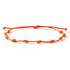 Adjustable Polyester Cord Braided Bracelets for Friendship Couple UP1845-5-1