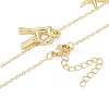Bohemian Summer Beach Style 18K Gold Plated Shell Shape Initial Pendant Necklaces IL8059-18-3