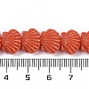 Synthetic Coral Dyed Carved Beads Strands X-CORA-K009-05A-02-4