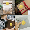 Plastic Self Adhesive Gold Foil Embossed Stickers DIY-WH0211-571-7