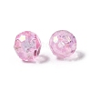 Eco-Friendly Transparent Acrylic Beads PL642-10-3